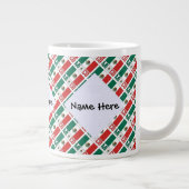 Grande Tasse Carrelage personnalisé du drapeau mexicain (Droite)