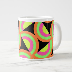Grande Tasse Carrés psychédéliques