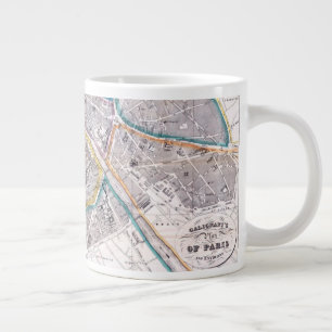Grande Tasse Carte antique de Paris