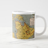 Grande Tasse Carte antique du Canada (Droite)
