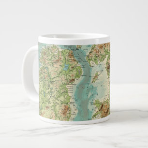 Grande Tasse Carte bathyorographique des îles britanniques