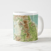 Grande Tasse Carte bathyorographique des îles britanniques (Devant droit)