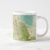 Grande Tasse Carte bathyorographique des îles britanniques (Droite)