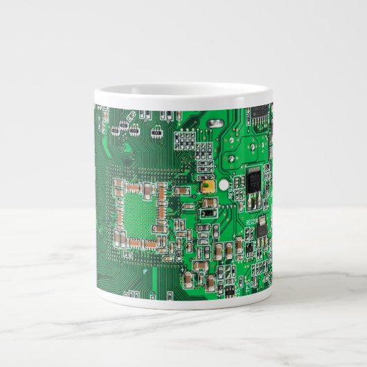 Grande Tasse Carte circuit imprimé circuit vert PCB (Devant)