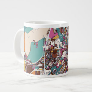 Grande Tasse Carte colorée de Brasilia