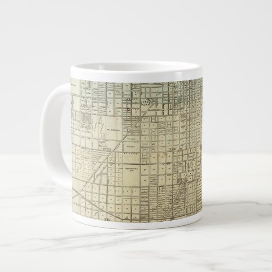 Grande Tasse Carte De Chicago (Devant gauche)