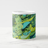 Grande Tasse Carte de la structure de la ville d'Amsterdam (Devant)