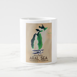 Grande Tasse Carte de l'affiche Aral Sea Travel