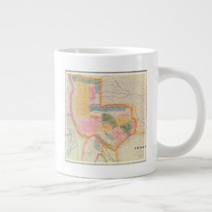 Grande Tasse Carte de l'état du Texas   1835