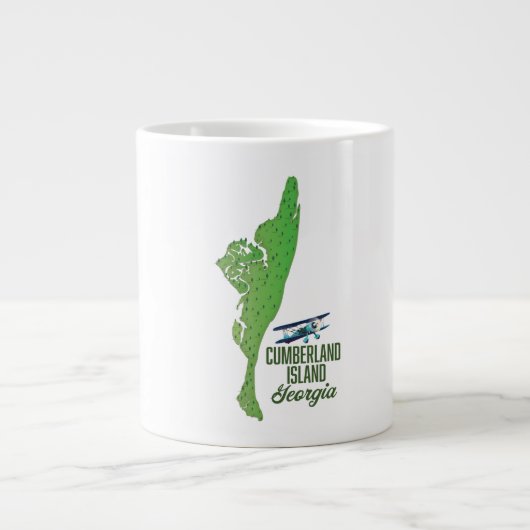 Grande Tasse Carte de l'île de Cumberland (Devant)
