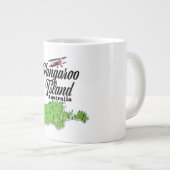 Grande Tasse Carte de l'île de Kangaroo Australie (Devant droit)