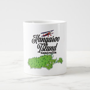 Grande Tasse Carte de l'île de Kangaroo Australie