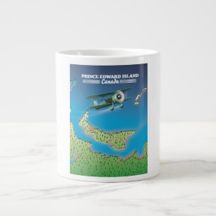 Grande Tasse Carte de l'Île-du-Prince-Édouard, Canada.