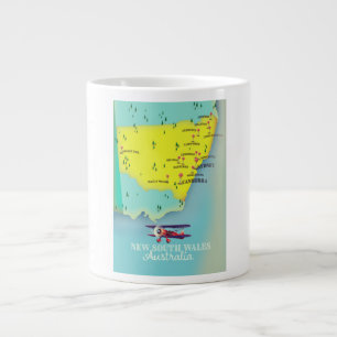 Grande Tasse Carte de Nouvelle-Galles du Sud Australie