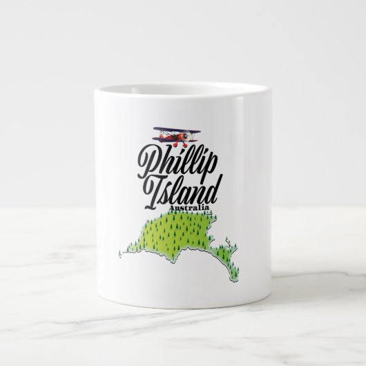Grande Tasse Carte de Phillip Island Australie (Devant)