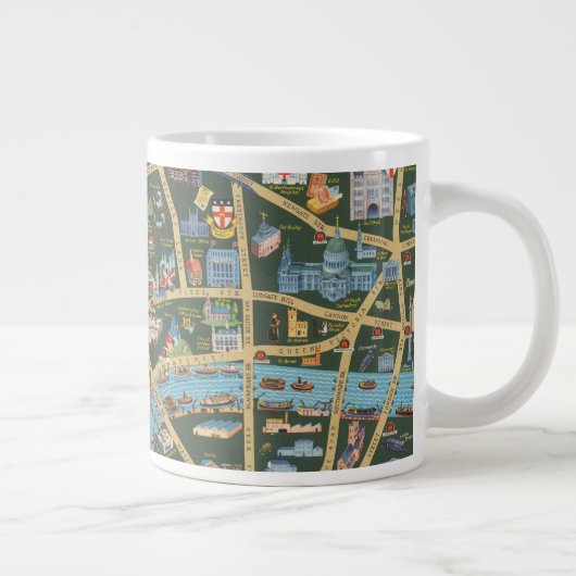 Grande Tasse Carte du Daily Telegraph de Londres (Droite)