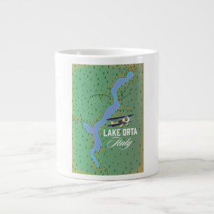 Grande Tasse Carte du lac Orta Italie