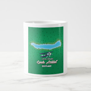 Grande Tasse carte du loch Arklet Écosse carte vintage