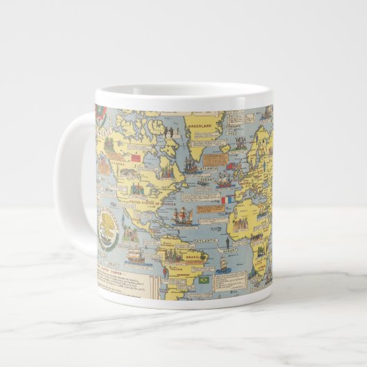 Grande Tasse Carte du monde des Nations Unies (Devant gauche)