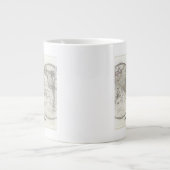 Grande Tasse Carte du monde en 2 hémisphères (Devant)