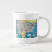 Grande Tasse Carte du système American Airlines (Droite)