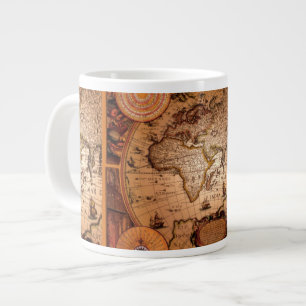 Grande Tasse Carte du Vieux Monde Jumbo Soup Mup