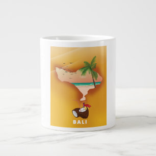 Grande Tasse Carte illustrée de Bali