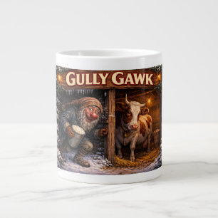 Grande Tasse Carte postale de Gully Gawk Icelandic Yule Lad