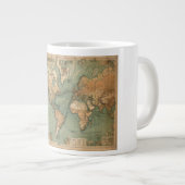 Grande Tasse Carte vintage du monde antique (Devant droit)