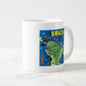 Grande Tasse Cartographie du Brésil (Devant droit)