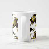 Grande Tasse Cartoon Combattre l'aigle (Dos)