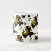 Grande Tasse Cartoon Combattre l'aigle (Devant)