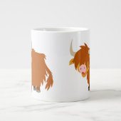 Grande Tasse Cartoon mignon Vache Highland (Devant)