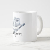 Grande Tasse Casquette de fille blanche en argent (Devant droit)