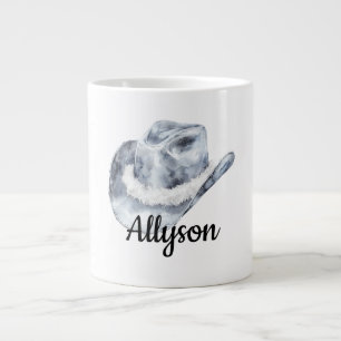 Grande Tasse Casquette de fille blanche en argent