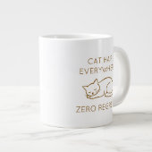 Grande Tasse Cat hair everywhere zero regrets (Devant droit)
