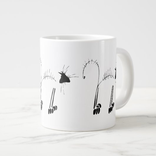 Grande Tasse Cat Skeleton (Devant droit)
