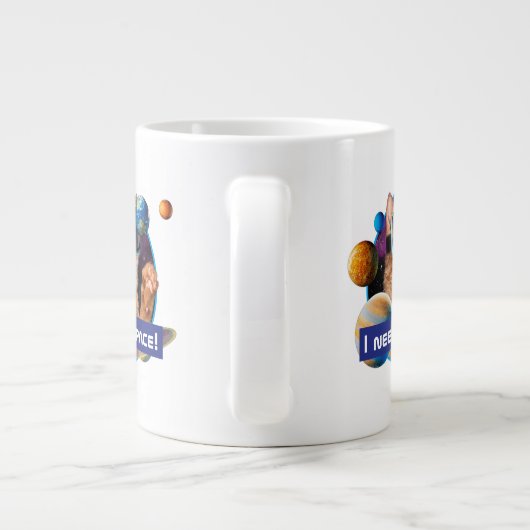 Grande Tasse Cat VR dans l'espace (Dos)