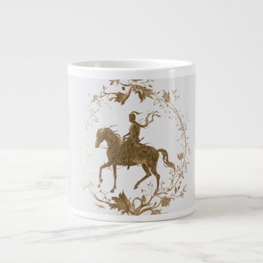 Grande Tasse Cavalier d'or art (Devant)