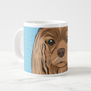 Grande Tasse Cavalier King Charles Pop Art Musique
