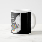 Grande Tasse Ce qui vous rend différents Elephant Maman Autisme (Devant droit)