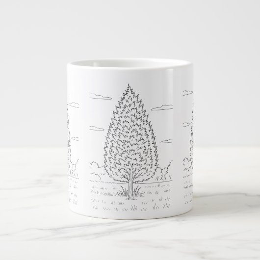 Grande Tasse Cèdre rouge oriental - Juniperus virginiana - auto (Devant)