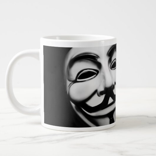 Grande Tasse Célèbre Hacker Anonymous Smile (Gauche)