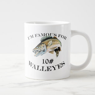 Grande Tasse Célèbre Pour 10 LB Walleyes Customisé