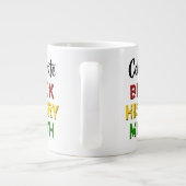 Grande Tasse Célébrer le mois de l'histoire des Noirs Monogramm (Dos)