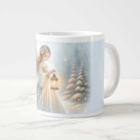Grande Tasse Celestial Winter Angel Lantern of Comfort (Devant droit)