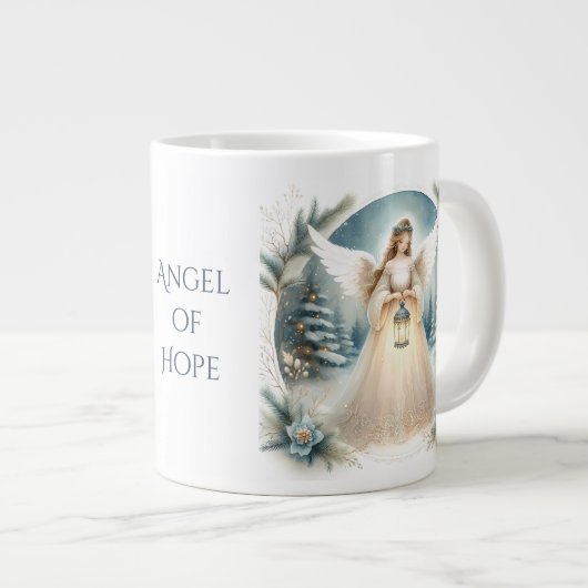 Grande Tasse Celestial Winter Angel Lantern of Hope (Devant droit)