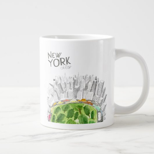 Grande Tasse Central Park et New York City Collage (Droite)