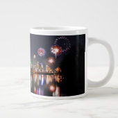 Grande Tasse Centre-ville d'Austin Texas Night Skyline Firework (Droite)