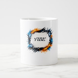 Grande Tasse Cercle d'énergie – Conception de texte personnalis